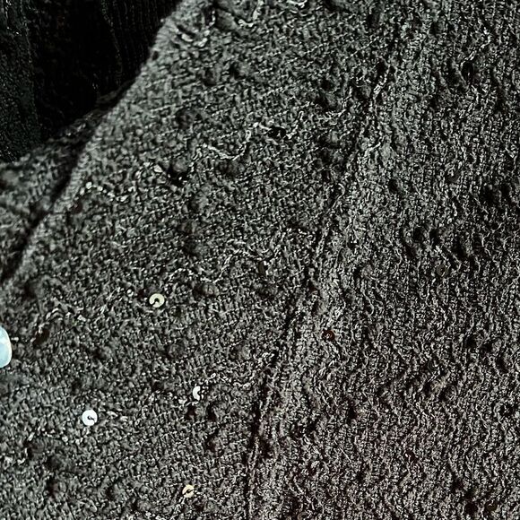 Mishca Open Front Scalloped Sweater Jacket - Picture 7 of 7